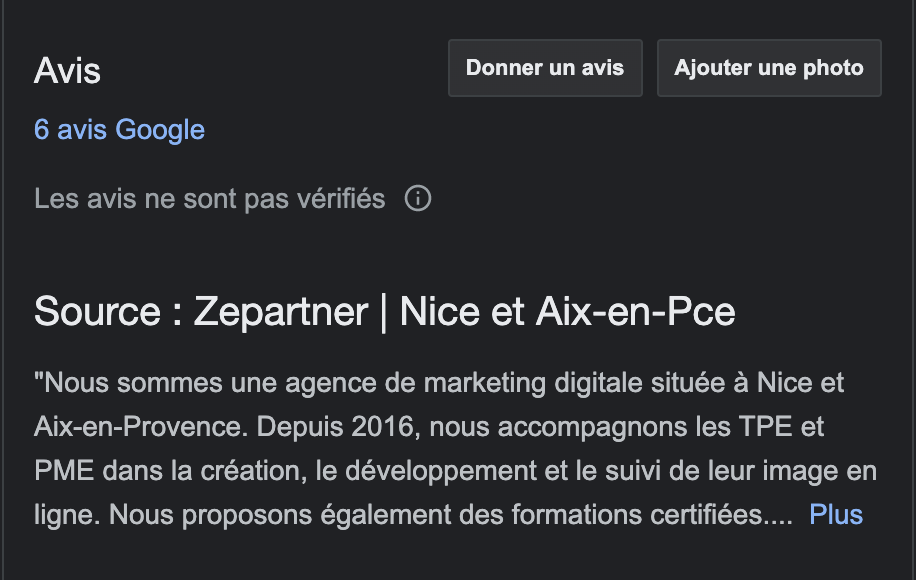 Avis Zepartner