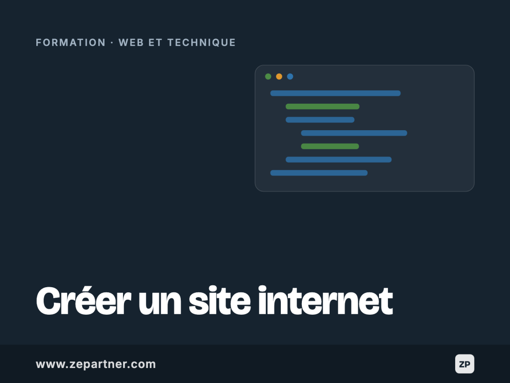 Formation Créer un site internet, web et technique, certification TOSA WordPress. ZePartner, organisme de formation